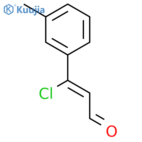 2-Propenal, 3-chloro-3-(3-methylphenyl)- structure