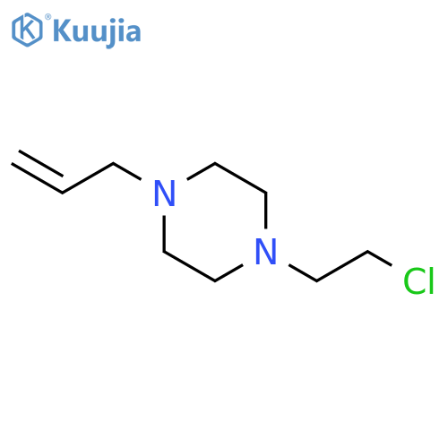 1-Allyl-4-(2-chloro-ethyl)-piperazine structure