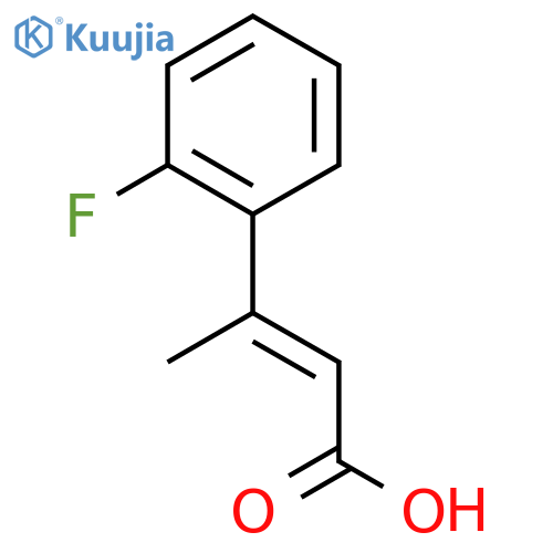 3-(2-fluorophenyl)but-2-enoic acid structure