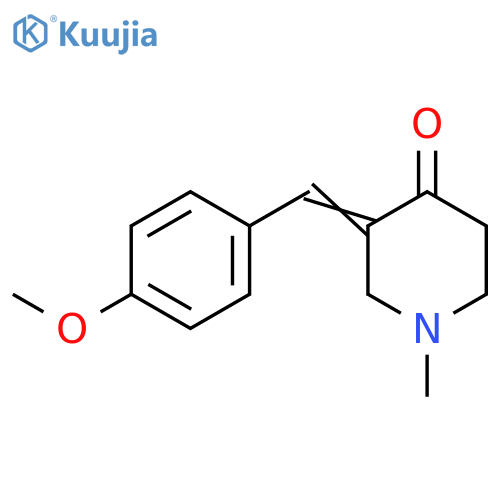 (E)-3-(4-Methoxybenzylidene)-1-methylpiperidin-4-one structure