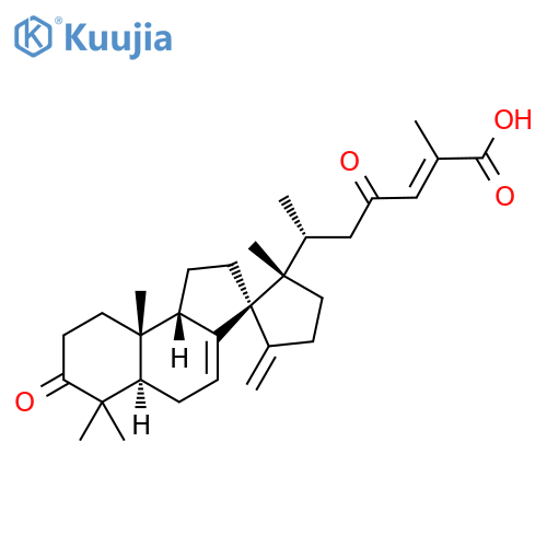 2-Heptenoic acid, 2-methyl-6-[(1'R,2'S,5aR,9aR,9bS)-1,2,5a,6,8,9,9a,9b-octahydro-2',6,6,9a-tetramethyl-5'-methylene-7-oxospiro[3H-benz[e]indene-3,1'-cyclopentane]-2'(5H)-yl]-4-oxo-, (2E,6R)- structure