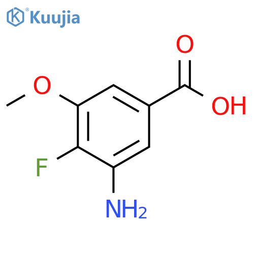 Benzoic acid, 3-amino-4-fluoro-5-methoxy- structure