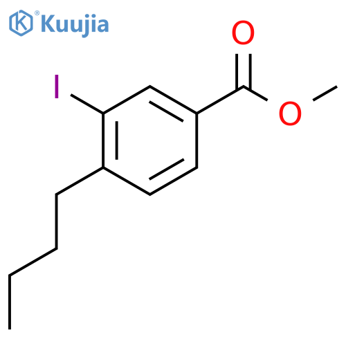 Methyl 4-butyl-3-iodobenzoate structure