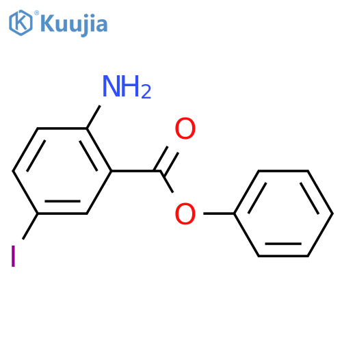 Phenyl 2-amino-5-iodobenzoate structure