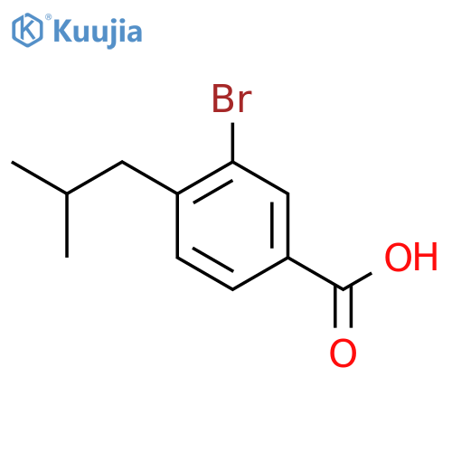 3-Bromo-4-isobutylbenzoic acid structure