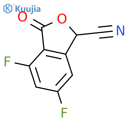 1-Isobenzofurancarbonitrile, 4,6-difluoro-1,3-dihydro-3-oxo- structure