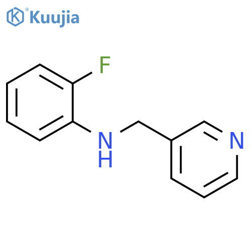 2-fluoro-N-[(pyridin-3-yl)methyl]aniline structure