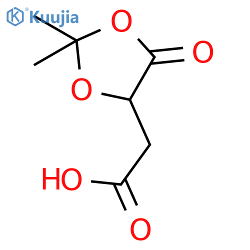 (4R)-2,2-Dimethyl-5-oxo-1,3-dioxolan-4-ylacetic Acid structure