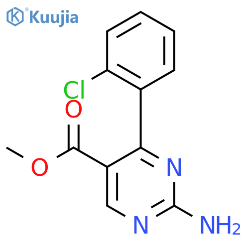 Methyl 2-amino-4-(2-chlorophenyl)pyrimidine-5-carboxylate structure