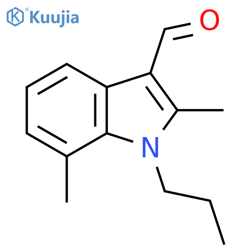 2,7-Dimethyl-1-propyl-1H-indole-3-carbaldehyde structure