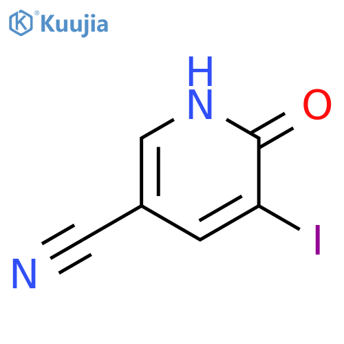 6-hydroxy-5-iodopyridine-3-carbonitrile structure