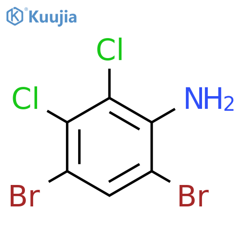 4,6-dibromo-2,3-dichloroaniline structure