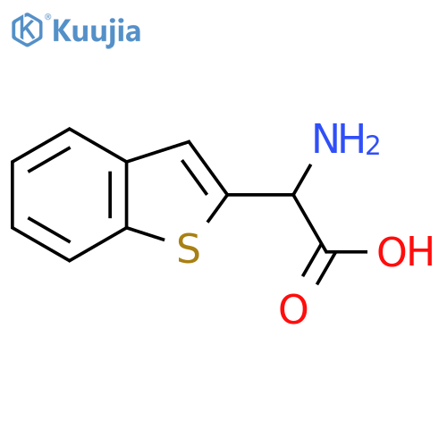 2-Amino-2-(1-benzothiophen-2-yl)acetic acid structure