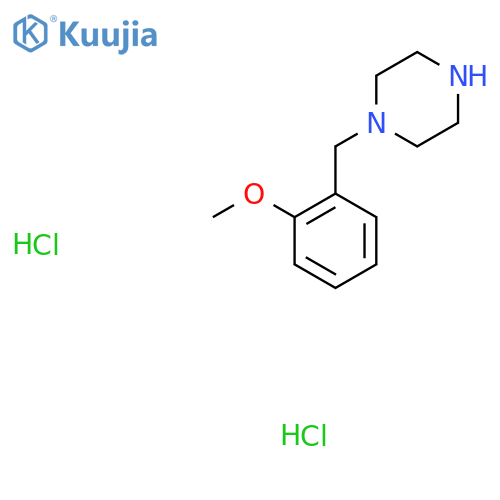 1-(2-Methoxybenzyl)piperazine dihydrochloride structure