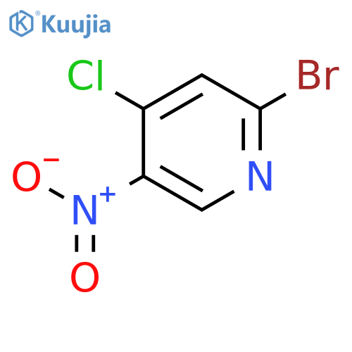 2-Bromo-4-chloro-5-nitropyridine structure
