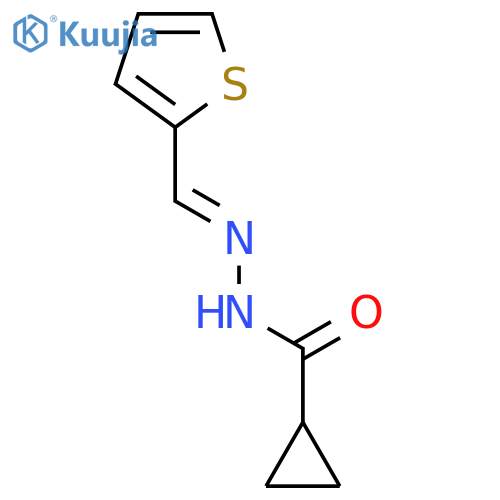 N'-(thiophen-2-yl)methylidenecyclopropanecarbohydrazide structure