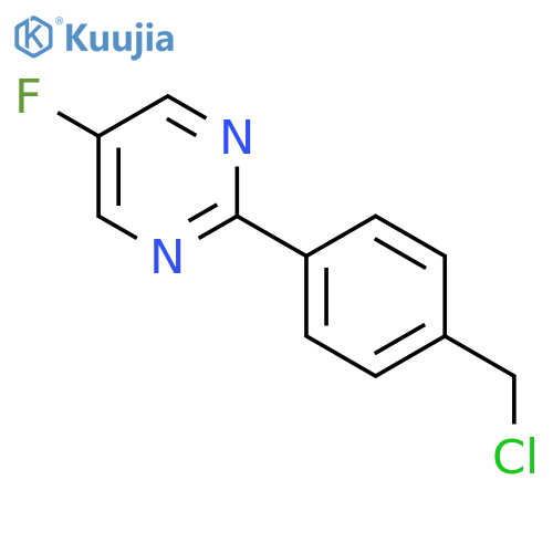2-4-(Chloromethyl)phenyl-5-fluoro-pyrimidine structure