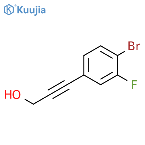 3-(4-bromo-3-fluorophenyl)prop-2-yn-1-ol structure