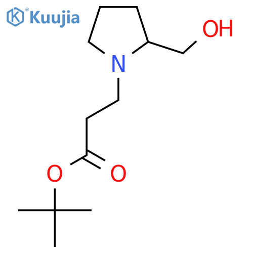 tert-Butyl (S)-3-[2-(Hydroxymethyl)-1-pyrrolidinyl]propanoate structure
