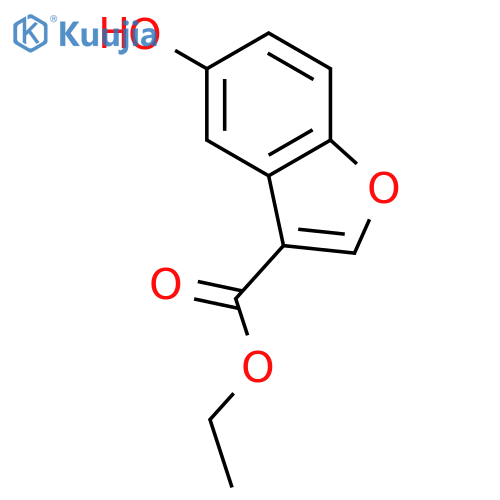 ethyl 5-hydroxy-1-benzofuran-3-carboxylate structure