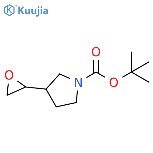 tert-butyl 3-(oxiran-2-yl)pyrrolidine-1-carboxylate structure