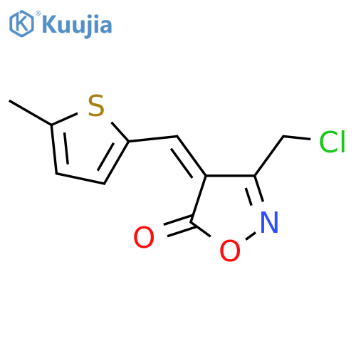 (4E)-3-(Chloromethyl)-4-(5-methyl-2-thienyl)methyleneisoxazol-5(4H)-one structure