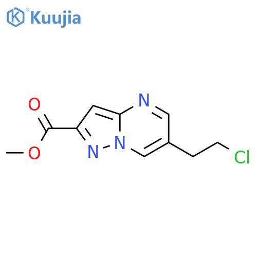 Methyl 6-(2-Chloroethyl)pyrazolo1,5-apyrimidine-2-carboxylate structure
