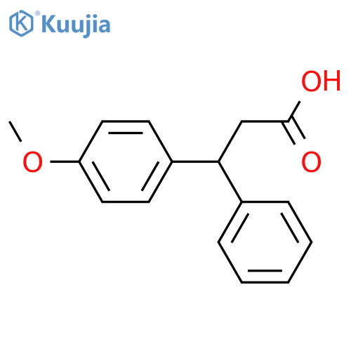 3-(4-Methoxyphenyl)-3-phenylpropanoic acid structure