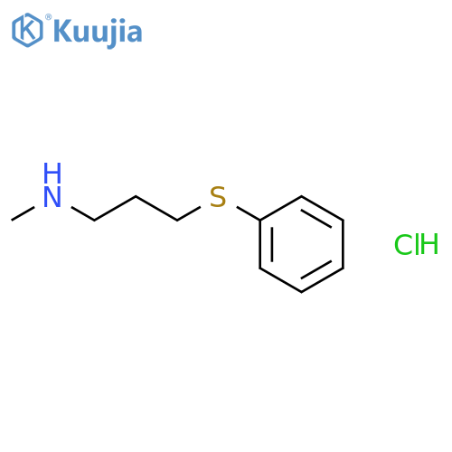 1-Propanamine, N-methyl-3-(phenylthio)-, hydrochloride structure