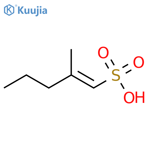 2-methylpent-1-ene-1-sulfonic acid structure