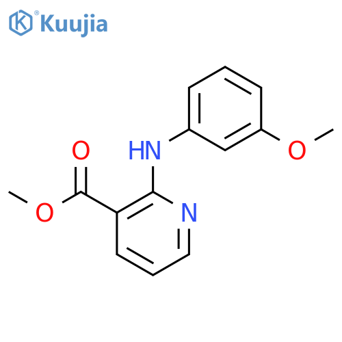 3-Pyridinecarboxylic acid, 2-[(3-methoxyphenyl)amino]-, methyl ester structure