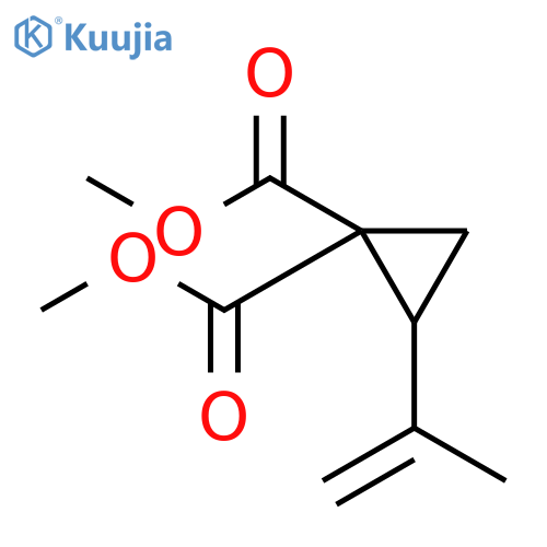 1,1-Cyclopropanedicarboxylic acid, 2-(1-methylethenyl)-, dimethyl ester, (±)- structure