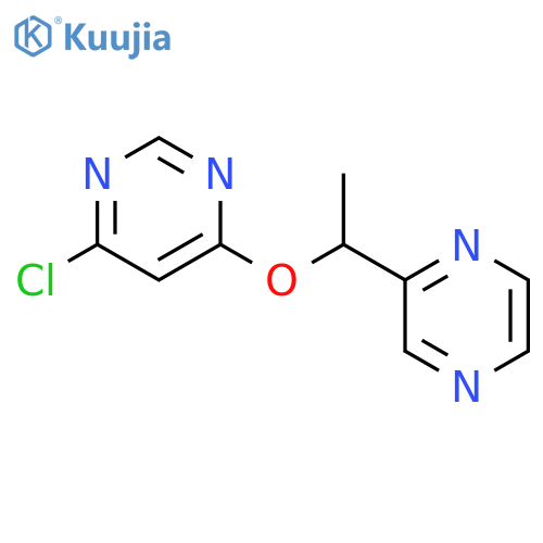 4-chloro-6-(1-pyrazin-2-ylethoxy)pyrimidine structure