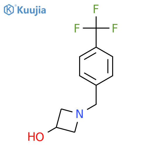 1-{[4-(trifluoromethyl)phenyl]methyl}azetidin-3-ol structure