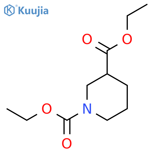 Diethyl piperidine-1,3-dicarboxylate structure