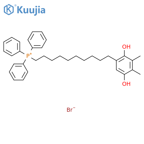 10-(2,5-Dihydroxy-3,4-dimethylphenyl)decyltriphenyl-phosphonium Bromide structure