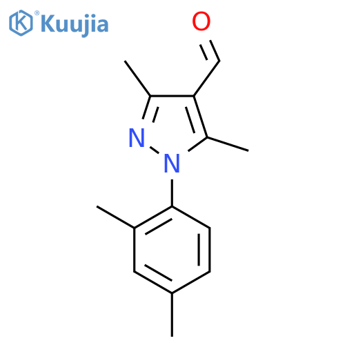 1-(2,4-Dimethylphenyl)-3,5-dimethyl-1h-pyrazole-4-carbaldehyde structure