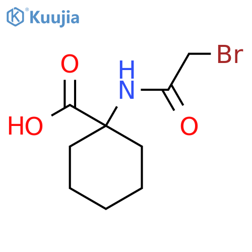 1-(2-Bromoacetylamino)-cyclohexanecarboxylic acid structure