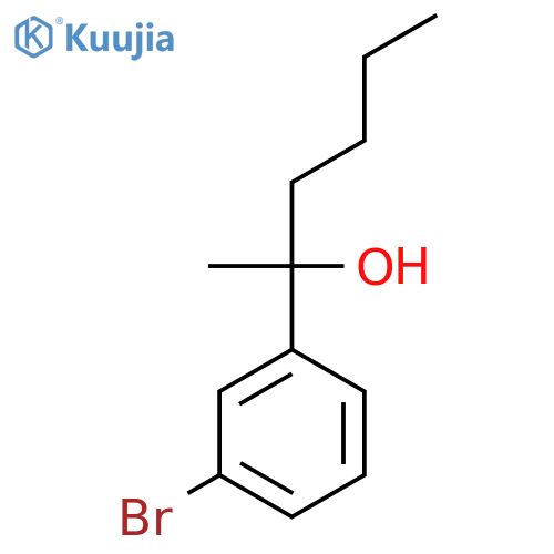 2-(3-Bromophenyl)hexan-2-ol structure