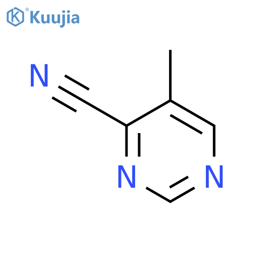 5-methylpyrimidine-4-carbonitrile structure