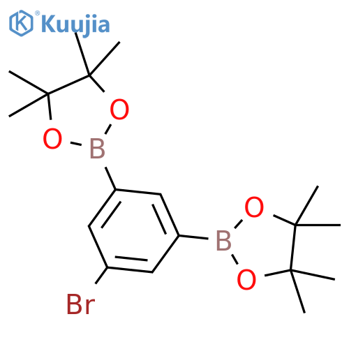 5-Bromo-1,3-phenylenediboronic Acid Pinacol Ester structure