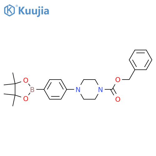 4-(4-Cbz-piperazinyl)phenylboronic Acid Pinacol Ester structure
