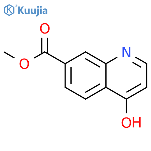 Methyl 4-hydroxyquinoline-7-carboxylate structure