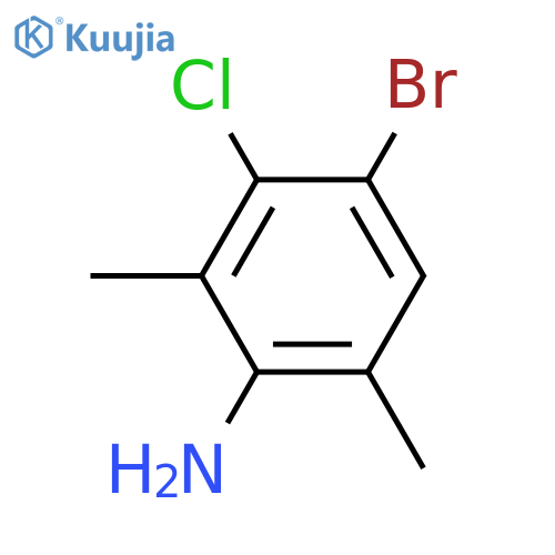 4-Bromo-3-chloro-2,6-dimethylaniline structure
