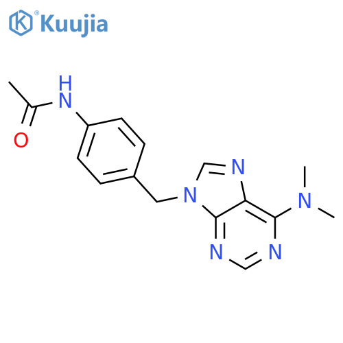 Acetamide,N-[4-[[6-(dimethylamino)-9H-purin-9-yl]methyl]phenyl]- structure