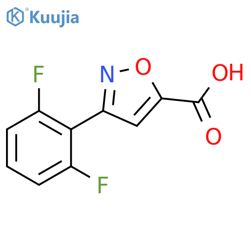 3-(2,6-difluorophenyl)-1,2-oxazole-5-carboxylic acid structure
