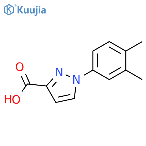 1H-Pyrazole-3-carboxylic acid, 1-(3,4-dimethylphenyl)- structure