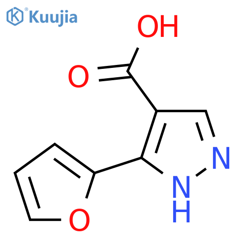 3-(furan-2-yl)-1H-pyrazole-4-carboxylic acid structure
