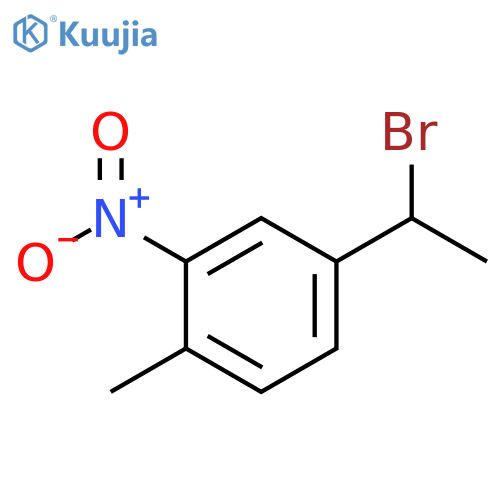 4-(1-bromoethyl)-1-methyl-2-nitrobenzene structure