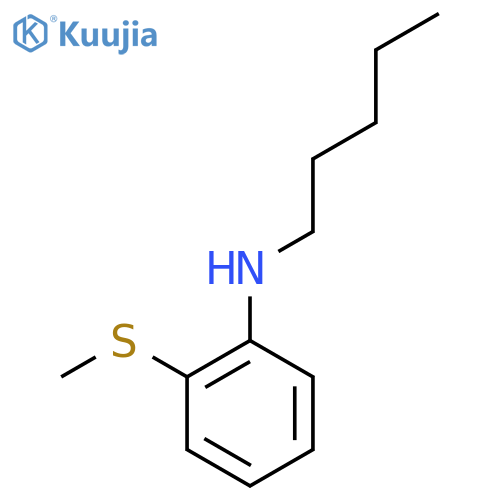 2-(Methylsulfanyl)-N-pentylaniline structure